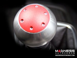 Dodge Dart Gear Shift Knob - Polished Billet Knob w/ Red Top